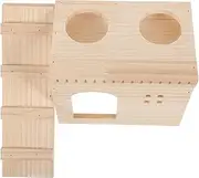 Hohopeti Natural Hamster Hideout House Animal Playground Cozy Nest for Hamsters Chinchillas and Rutin Chickens DIY Decoratable