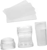 BIUDECO Unique Nail Tips with Nail Art Stamper Set 3 Sets for Manicure Easy to Use