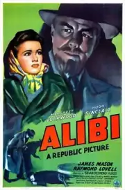 Alibi poster Margaret Lockwood Hugh Sinclair 1942 Old Movie Photo
