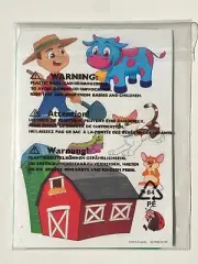 Crayola Farm Stencil Sticker Set 2014 NIP