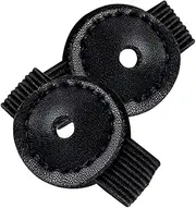 SEWOART 1 Pair Magnetic Toe Covers Support Reusable Toe Magnetic Covers Toe Protective Pads Elastic Toe Protective Cover Toe Cushion Protector Elastic Band Toe Covers Black Leather