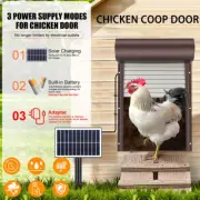 solar energy Automatic Chicken Coop Door Opener Controller Kit Timer Light Senso