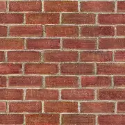 Dolls House Miniature Dark Red Wave Brick Pattern Cladding