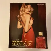 PERFUME PRINT AD MICHAEL KORS SEXY RUBY 2017 MODEL Edita Vilkeviciute FREESHIP