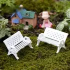 HO Scale Model Tables and Chairs 10pcs Bench Chair Settee for Train Models