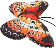 CHILDWEET Artificial Butterfly Pillow Bed Pillows Decoration Animals Lovely Sofa Pillow Butterfly Shaped Pillow Cushions Home Decor Stuffed Cushion Doll Cushion Sofa Decor Orange Down Cotton