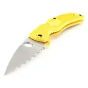 Spyderco Native Chief Salt Magnacut SpyderEdge-Folding Knife-Yellow FRN- US Made