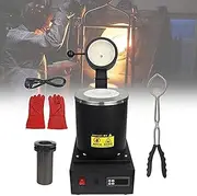 Electric Melting Furnace Automatic, Digital Melting Furnace Machine Metal, Thermostat Valve Intelligent Digital Display with Stainless Steel Handle for Scrap Silver, Aluminum Refining Casting