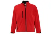 SOLS Mens Relax Soft Shell Jacket (Breathable, Windproof And Water Resistant) (Red) - UTPC347