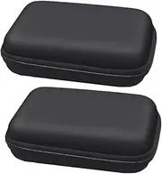 2Pcs Eva Mobile Hard Disk Cases Shock Digital Accessory Bags Compact Storage for Chargers Data Cables Disks Memory Cards Travel Electronics Organizer