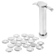1 Set of Clay Extruder Tool Clay Squeezer Stainless Steel Clay Extruder with
