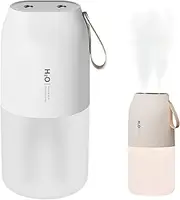 JOYFULNEST CO. Portable Humidifier – 300ml Double & Single Mist, USB-C Rechargeable 2000mAh Battery, Quiet Night Light, Leak-Proof & Travel Humidifier for Car, Office, Bedroom, Baby & Dry Air Relief