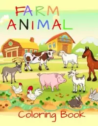 在飛比找博客來優惠-Farm Animal Coloring Book: My 