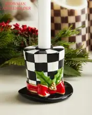 Mackenzie Snowman Candle Holder Candleholder Childs New