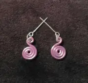 Dreamz PINK SWIRL EARRINGS MOD Avant Garde Handmade Jewelry for 11.5" doll