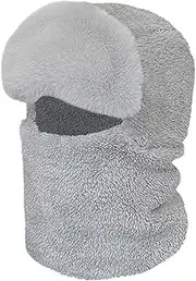 Rayson Women Balaclava Winter Knitted Hat Warm Multifunctional Thickened Face Hood Ski Mask Fleece Hat Scarf Headwear for Running Cycling Outdoor