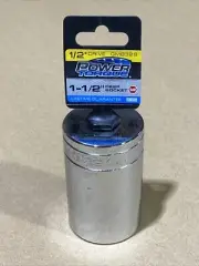 Power Torque 1-1/2 Inch Socket 1/2 Inch Drive Deep 6 Point GM8328 New
