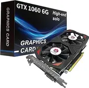 GPVHOSO GTX 1060 6GB Graphics Card GDDR5 192Bit 4K VR Ready Video Cards with Dual Cooling Fans, Support Direct X12 PCIe3.0 * 16 HDMI DVI DP, High Performance for Gaming and Creative Work