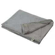 Buddy & Belle Reversible Plush Blanket Peal Blue