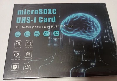 MicroSDXC UHS-I Card 512GB With Adapter Better Photos / Full HD Video New Sealed