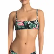 RIP CURL Women's Tropical Heat Print Crop Bikini Top Resort Wear Swimsuit XS NWT