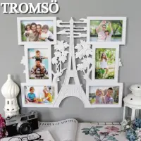 在飛比找momo購物網優惠-【TROMSO】雲端鐵塔優雅白6框組(組合相框)