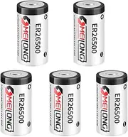 YICUAA (5-Pack) ER26500 3.6V 9000mAh C Size Non-Rechargeable Lithium Battery