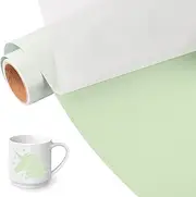 VINYL FROG 001 Craft Vinyl Matte Khaki Green Adhesive Vinyl Roll 12" x10ft - Pastel Green Matte Craft Vinyl Roll for Most Kinds of Cutting Machines, Car Decal, Decor Sticker