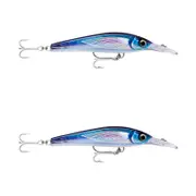 2x Rapala 16cm X Rap Magnum Xtreme Shallow Dive Troll Fish Lure -HD Flying Fish