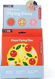 Kikkerland Kidoki Flying Discs, 15 cm Diameter, Assorted Colors