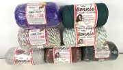 LOT OF 7 - NEW - Pepperell Braiding Co BONNIE Macrame Craft Cord Mixed Colors