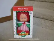 Fisher Price Puffalump Kid Christmas Girl doll Green Red dress New Box outfit