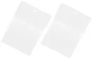 COMNESTBI 2pcs Transparent Wall File Organizer Multi-Purpose Document Holder for Office Home Bathroom Hanging File Pockets for Magazines Papers and Advertising Materials