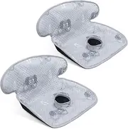 COOLBEBE Infant Car Seat Protector for Potty Training, 2 Pack Dry Waterproof Car Seat Liner Toilet Training for Baby Infant Toddler, Piddle Pads Cover Car Seat Pad for Strollers & Carseat (Grey,2PC)