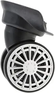 [LSMCCOTP] Castors,Castors for Furniture, Swivel Wheels Replacement,2 Packs Replacement Luggage Suitcase Wheels Mute Swivel Casters A60# Black Casters