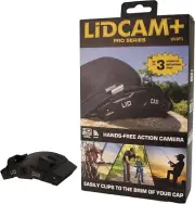 LIDCAM+ LC-WF-BZ Hands Free Hat Mounted Digital Action Camera, 1080P HD Wi-Fi