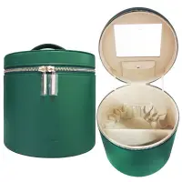 在飛比找蝦皮購物優惠-LA MER全新綠色皮質化妝箱附防塵袋紙袋