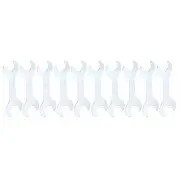 10pcs Double Open End Thin Wrench 22mm x 24mm Metric U-Shaped Spanner
