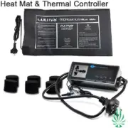 Hydroponics Seedling Cutting Heat Mat Controller Thermostat Kit Plants Seedling