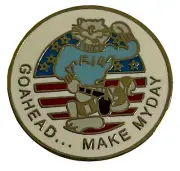 Go Ahead...Make My Day Motorcycle Hat Cap Lapel Pin M-415