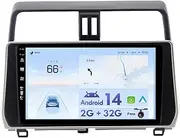 MISONDA Car GPS Navigation Stereo Head Unit Android 14 for Toyota Prado 2018-2022 Double Din Wireless Carplay Android Auto WiFi USB SWC BT5.0 Camera Map