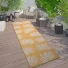 Rugshop Outdoor Runner Palm Leaves Textured Flat Weave Indoor/Outdoor Rugs 2x7