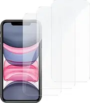 HD Clear Glass Screen Protector Film for iPhone XR/11, Tempered Glass Explosion-proof Nano Coated Filter for iPhone XR/11【Anti-Oil】【Anti-Shatter】【Anti-Fingerprint】【Full Coverage】【Hardness 9H】Full- 3 PCS