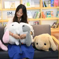 在飛比找蝦皮購物優惠-新款*日本超可愛垂耳免 大耳兔 娃娃抱枕 AMUSE粉紅兔兔