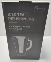 Sipology By Steeped Tea Iced Tea Infusion Jug Carafe Fruit Ice Infuser BPA Free