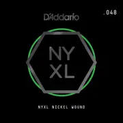 D'Addario NYXL Nickel Wound Electric Guitar Single String, .048