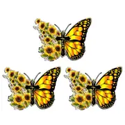 Catzon 3Pcs Butterfly Flower Faith Christmas Tree Ornament