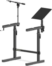 Multi-Functional Keyboard Stand Heavy Duty Piano Stand with Microphone Stand and