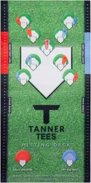 Tanner Hitting Deck | Softball Baseball Mat for Batting 29x60", Green