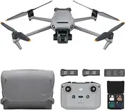 DJI Mavic 3 Fly More Combo - GPS Drone with 4/3 CMOS Hasselblad Camera for Adults, 5.1K Video, Omnidirectional Obstacle Sensing, 46-Min Flight, Advanced Auto Return, Max 15km Video Transmission Grey